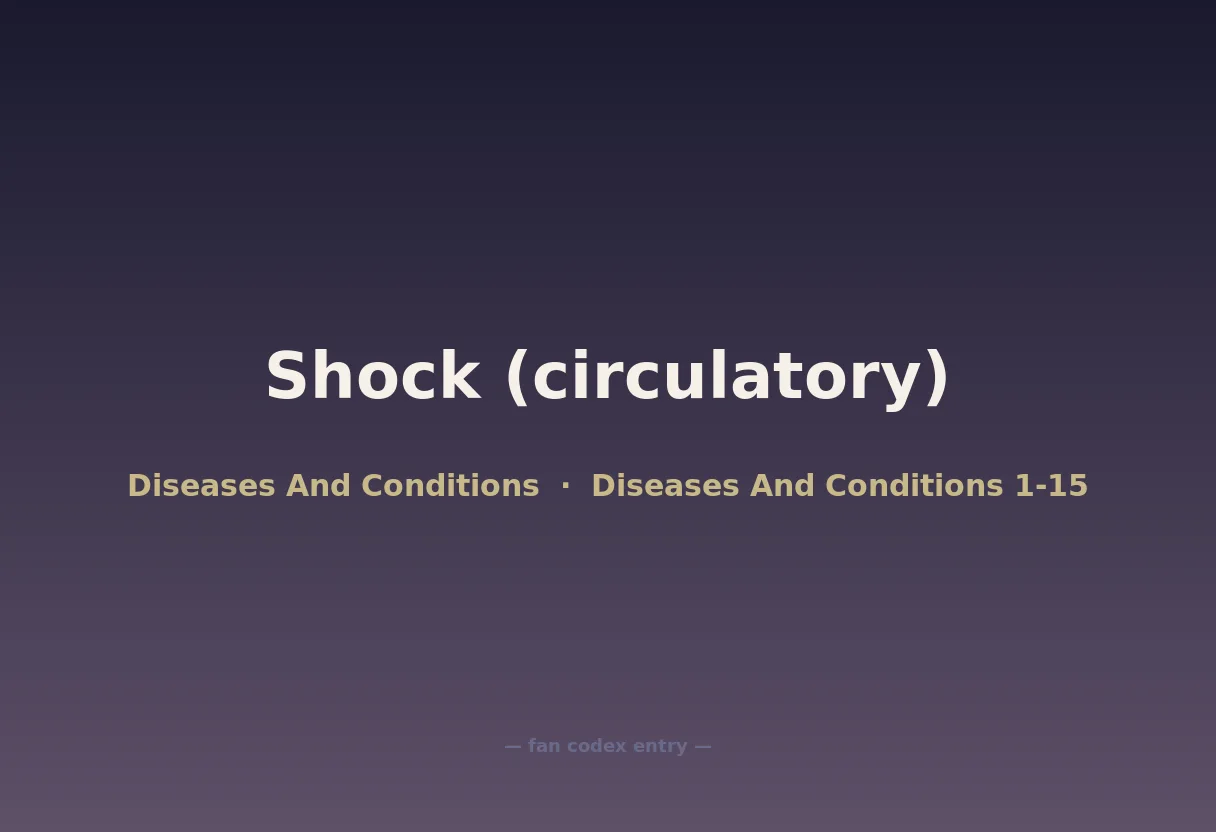 Shock (circulatory)